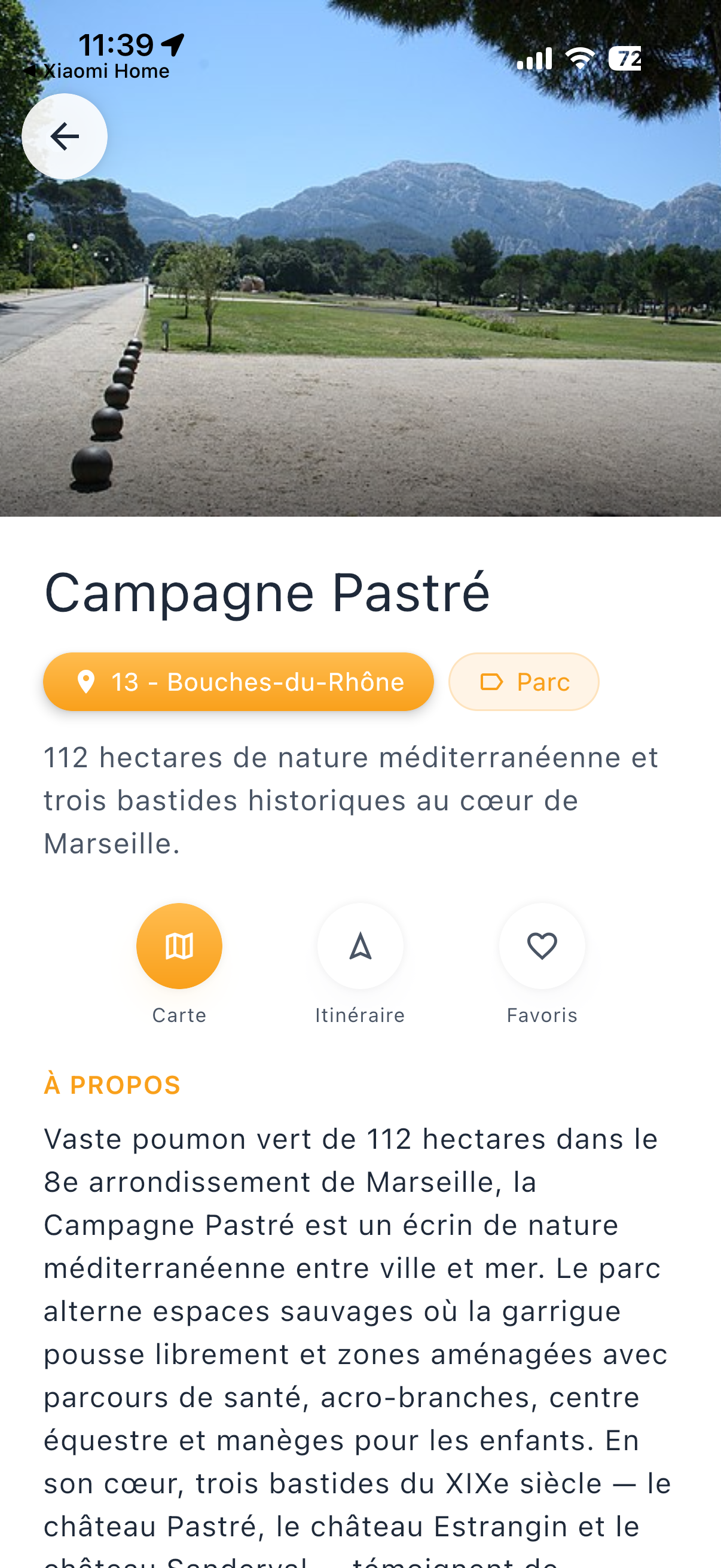 Fiches détaillées — écran 1